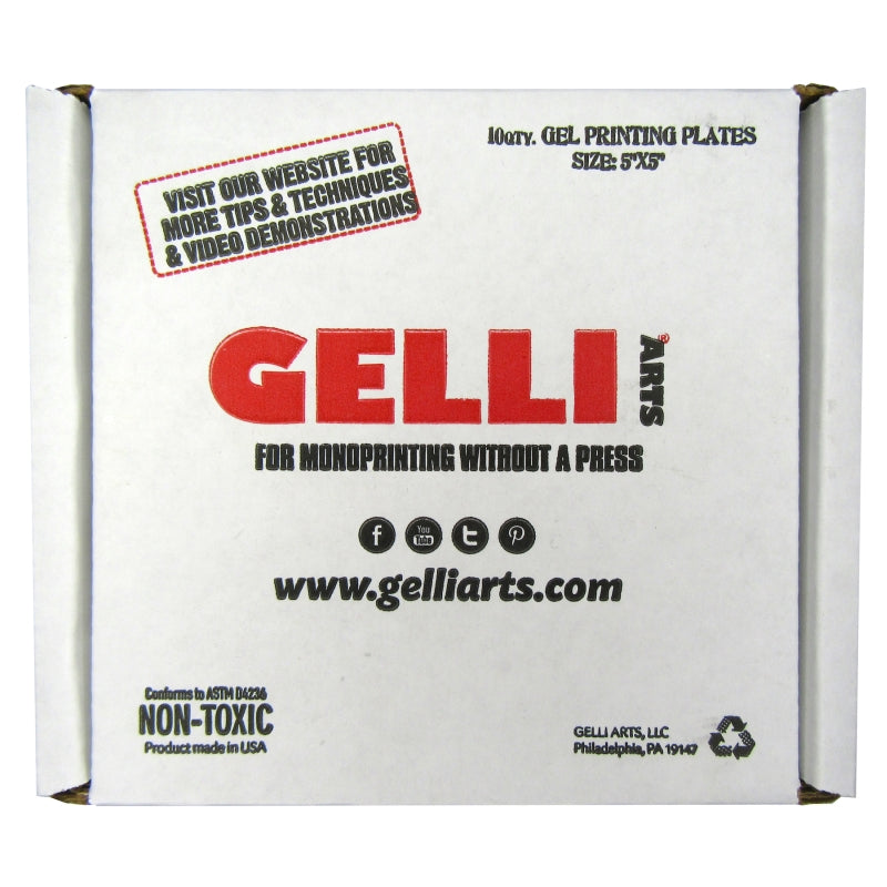 Gelli Arts 5"x 5" Gel Printing Plate Class Pack (10 Units)