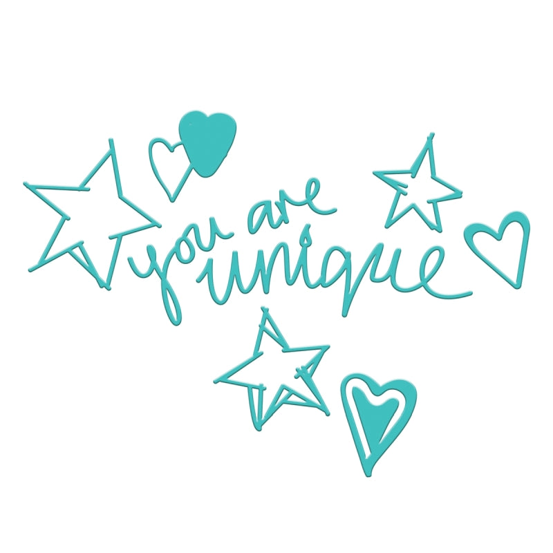 Spellbinders You Are Unique Etched Dies