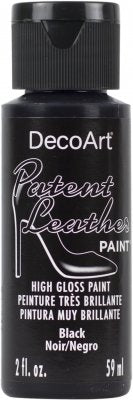 DecoArt Black Patent Leather 2oz