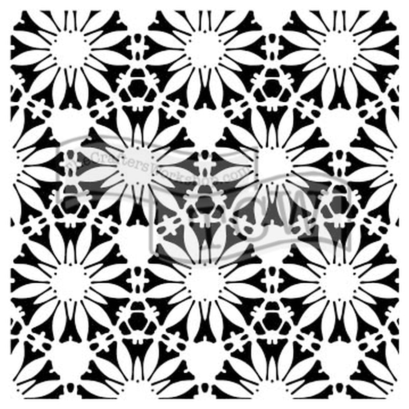 The Crafters Workshop 6x6 Stencil Tuscan Floral