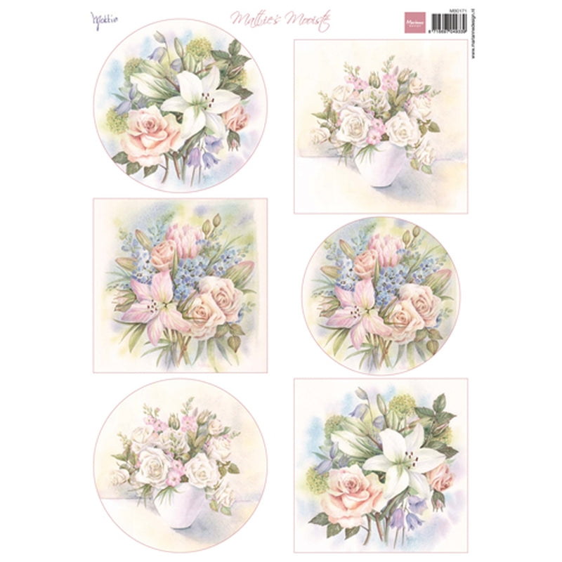 Marianne Design Mattie's Mooiste: Lilies Packs Of 10 Sheets