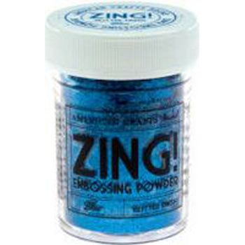American Crafts Embossing Powder Blue Glitter