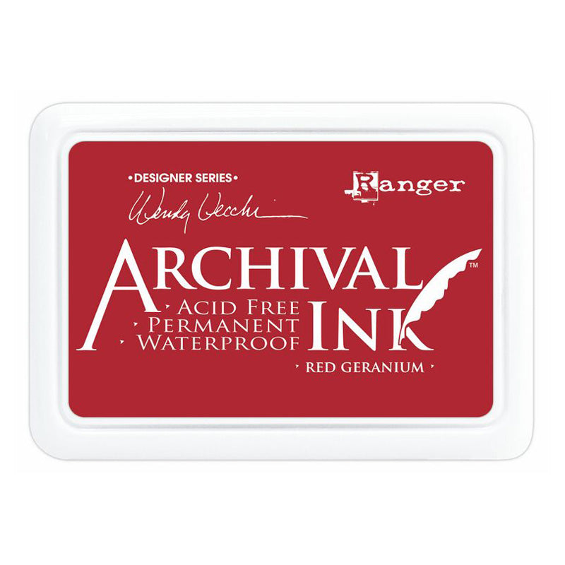 Ranger Archival Ink Pad Red Geranium