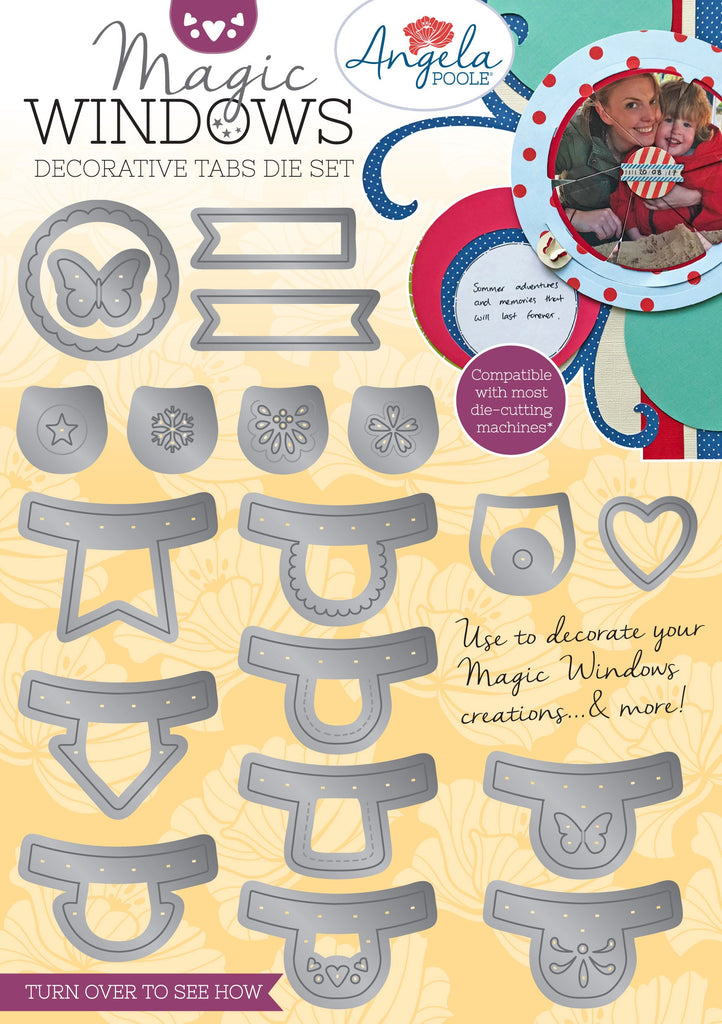 Angela Poole Magic Window A5 Tab Die Sets