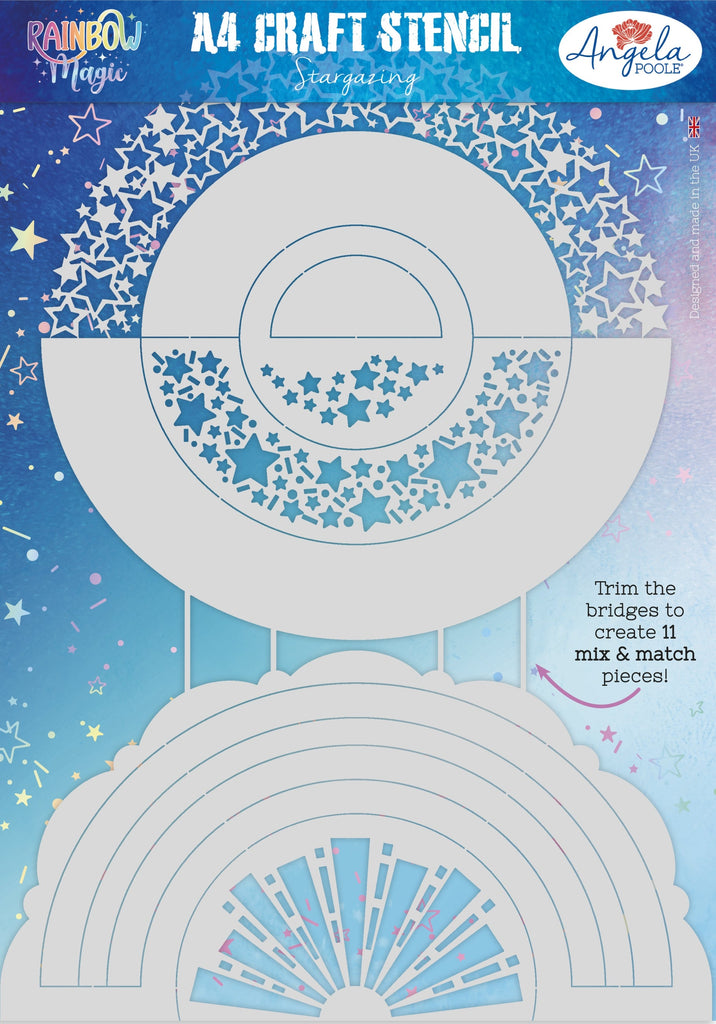Angela Poole A4 Craft Stencil - Stargazing
