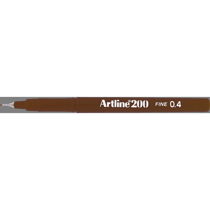 Artline Ek200 Dark Brown 0.4 Pen Boxes Of 12s