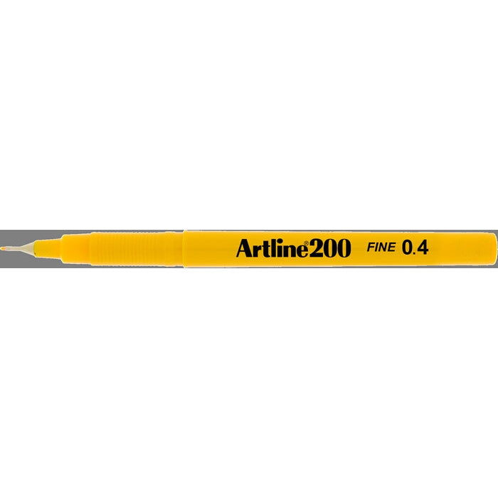Artline Ek200 Yellow 0.4 Pen Boxes Of 12s