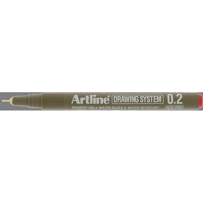 Ek232 0.2 Drawing Pen Red Boxes Of 12s