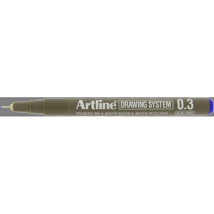 Ek233 0.3 Drawing Pen Blue Boxes Of 12s