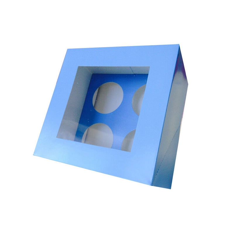 Bakers Toolkit One Blue Cupcake Box - Holds 4