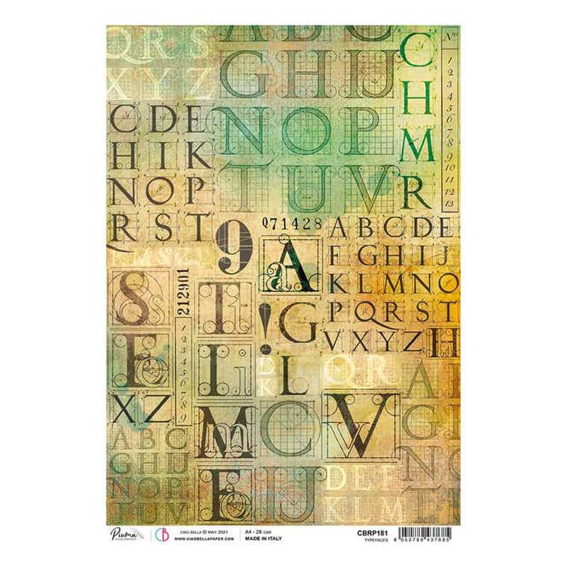 Typefaces - Ciao Bella Piuma Rice Paper A4 - 5 Pack