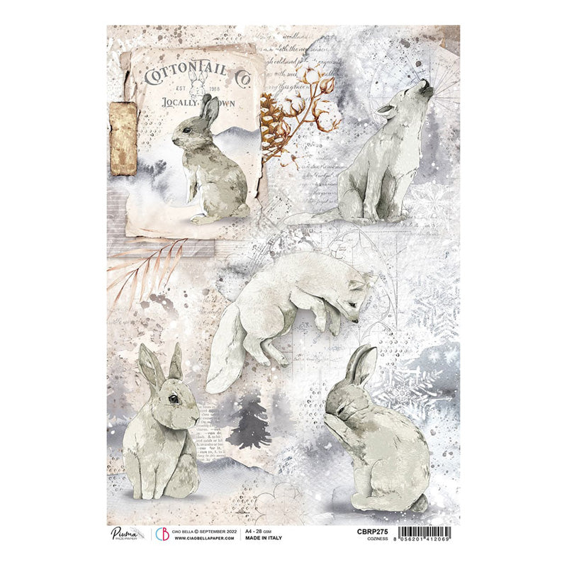 Coziness - Ciao Bella Piuma Rice Paper A4 - 5 Pack