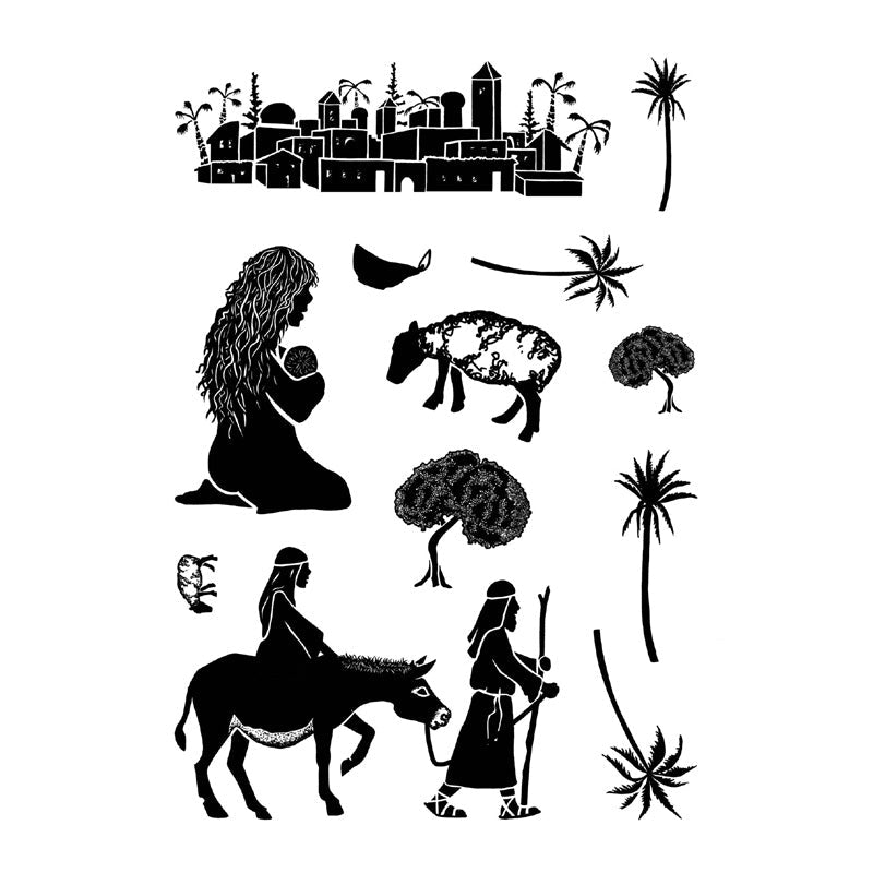 Card-io Nativity 1 - A6 Clear Stamp Set