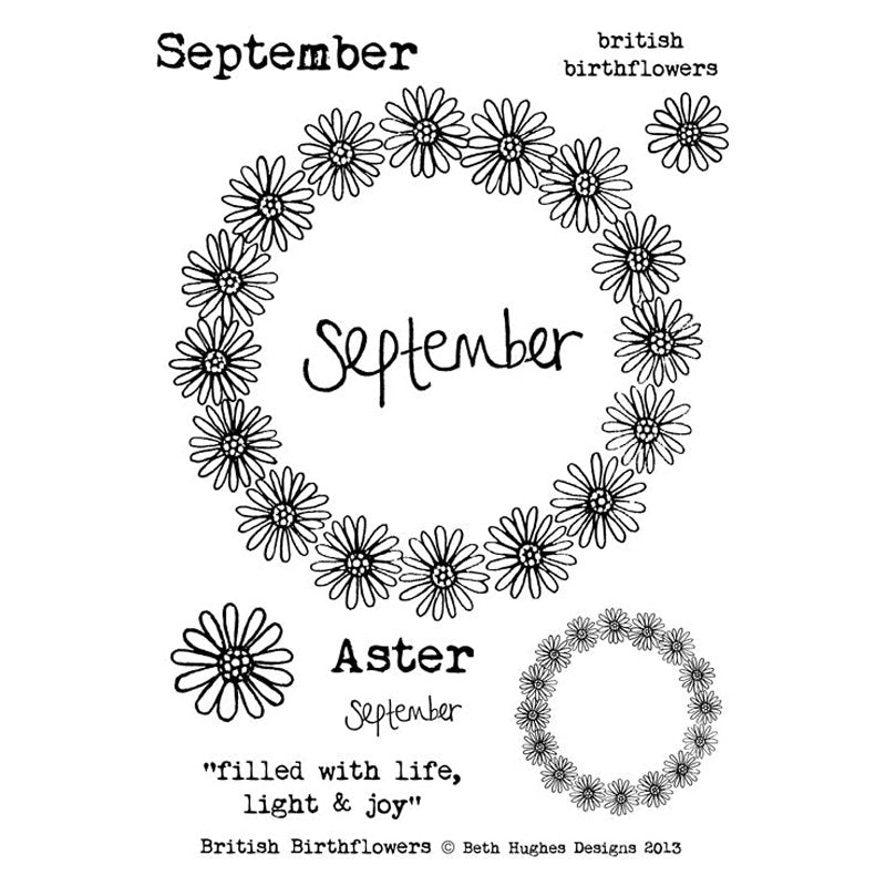 Photocentric Beth Hughes British Birth Flowers September
