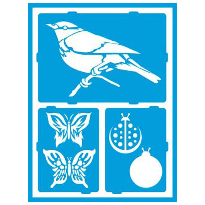 DecoArt Fluttery Friends Stencil