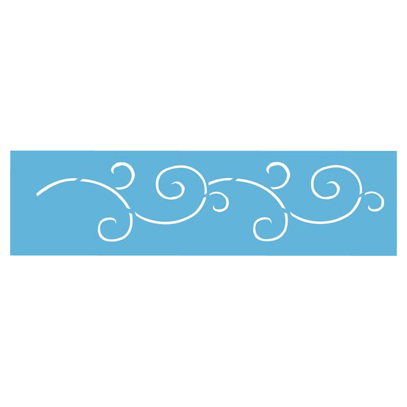 DecoArt Spiral Scroll Boarder Stencil