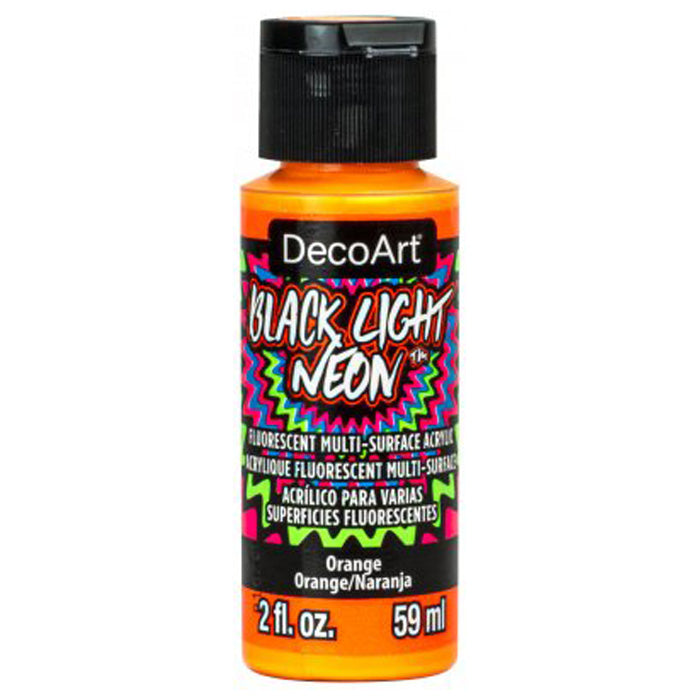 DecoArt Orange Black Light Neon