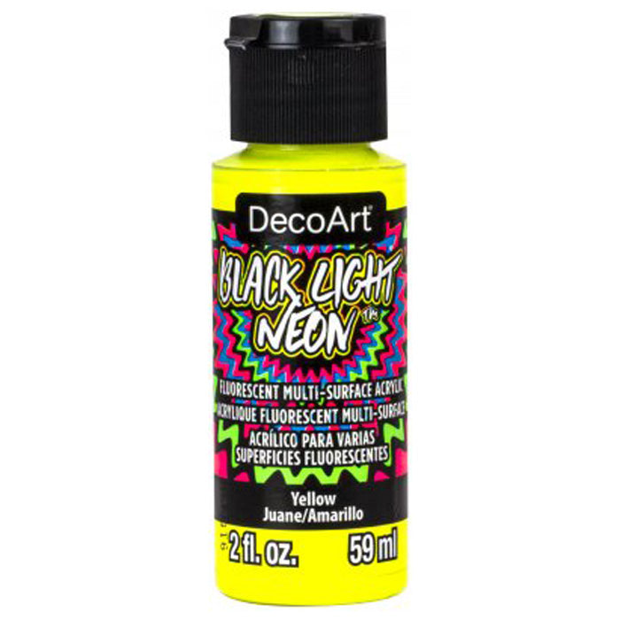 DecoArt Yellow Black Light Neon