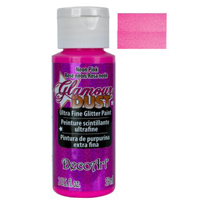 DecoArt Neon Pink Glamour Dust