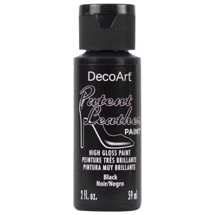 DecoArt Black Patent Leather 2oz