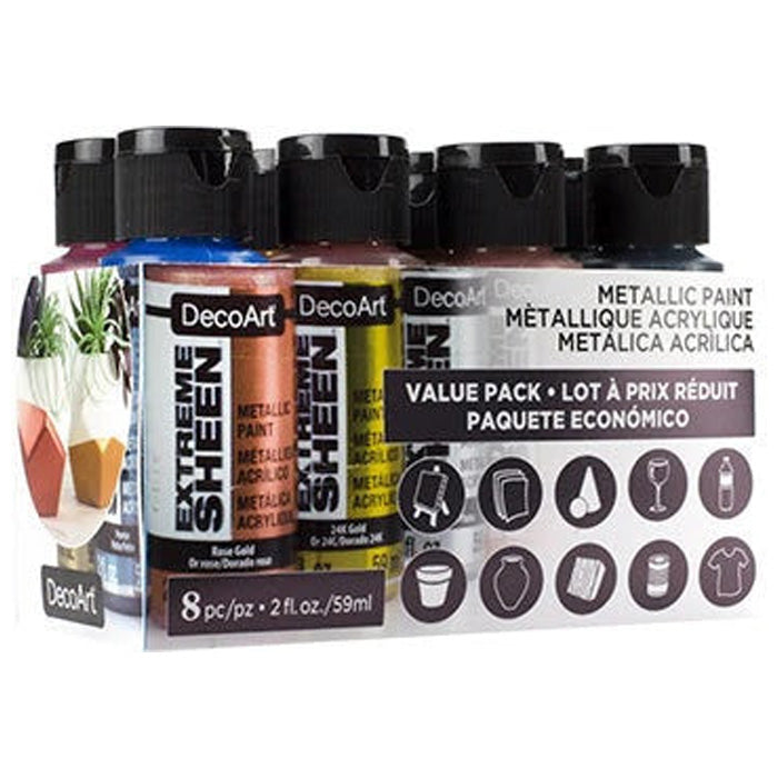 DecoArt 8 Colour Extreme Sheen Value Pack