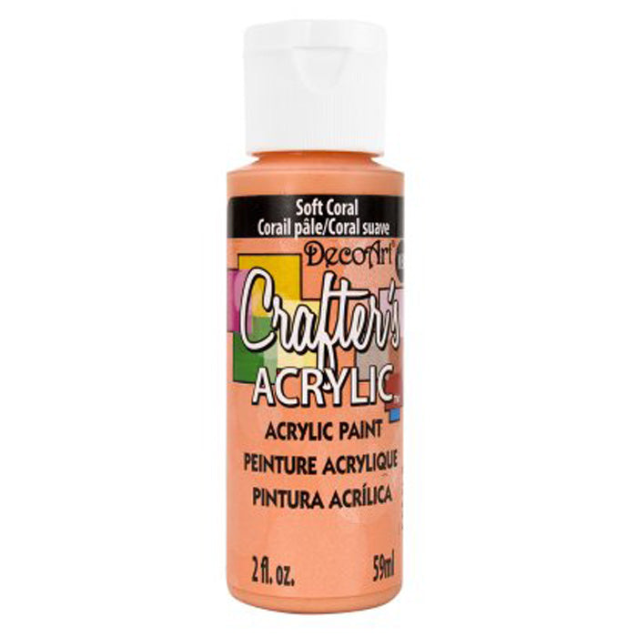 DecoArt Soft Coral Crafters Acrylic 2oz