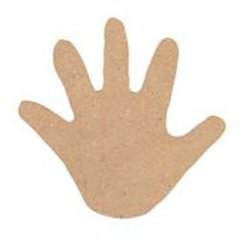 Set Of 10 Flat Hands Shapes