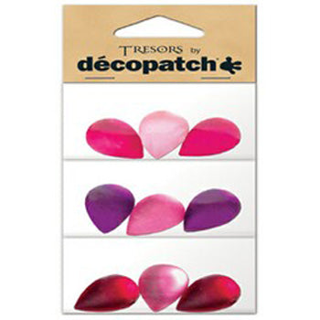 Teardrop Shapes, Pink / Purple