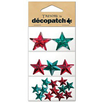 Star Shapes, Red / Green