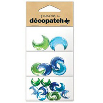 Moon Shapes, Green / Blue