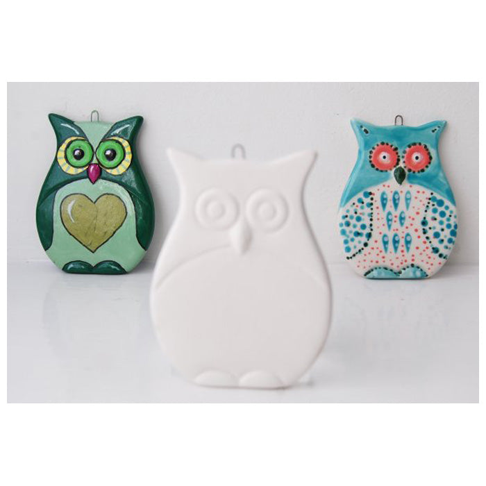 Owl Flat Decoration (Carton Of 12)