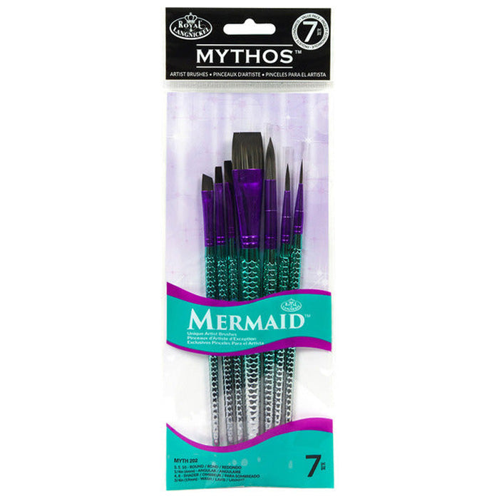 Royal Brush Company Mythos Mermaid 7 Piece Brush Set