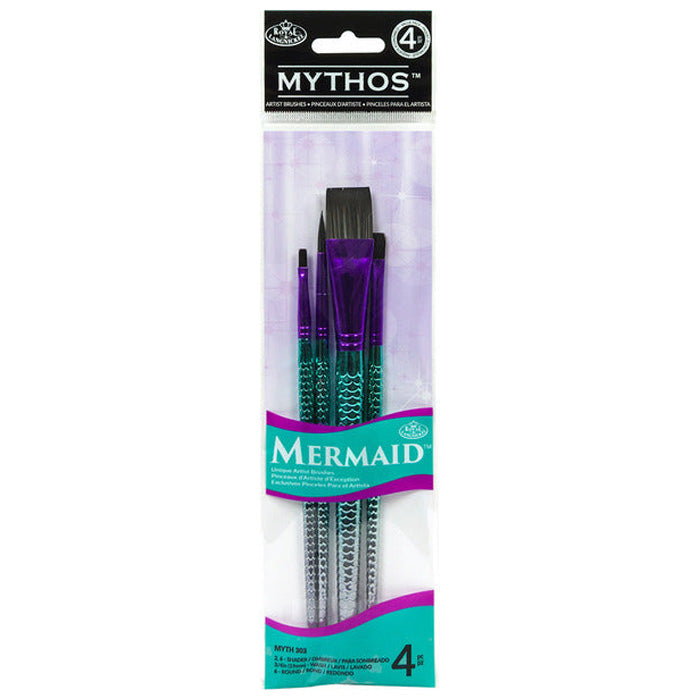 Royal Brush Company Mythos Mermaid 4 Piece Brush Set
