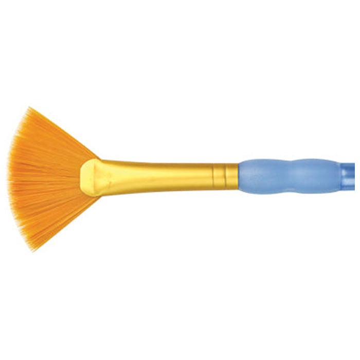 Royal Brush Company Crafters Choice Gold Taklon Fan Size 2 3 Pack