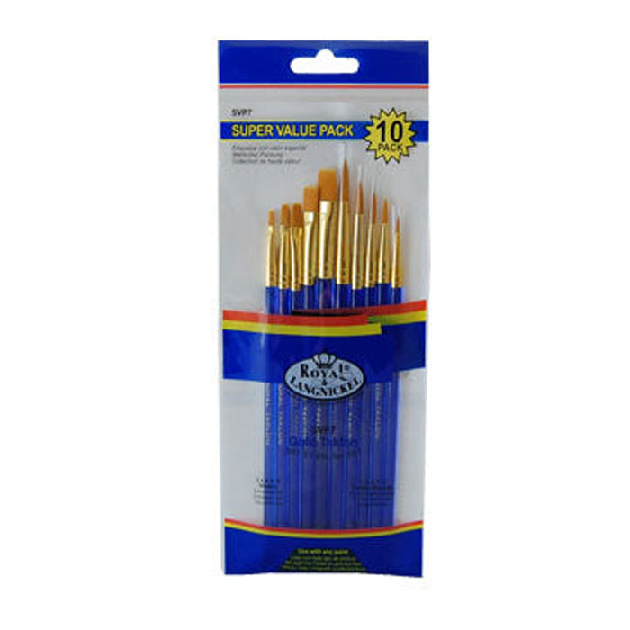 Royal Brush Company Gold Taklon Brush Set