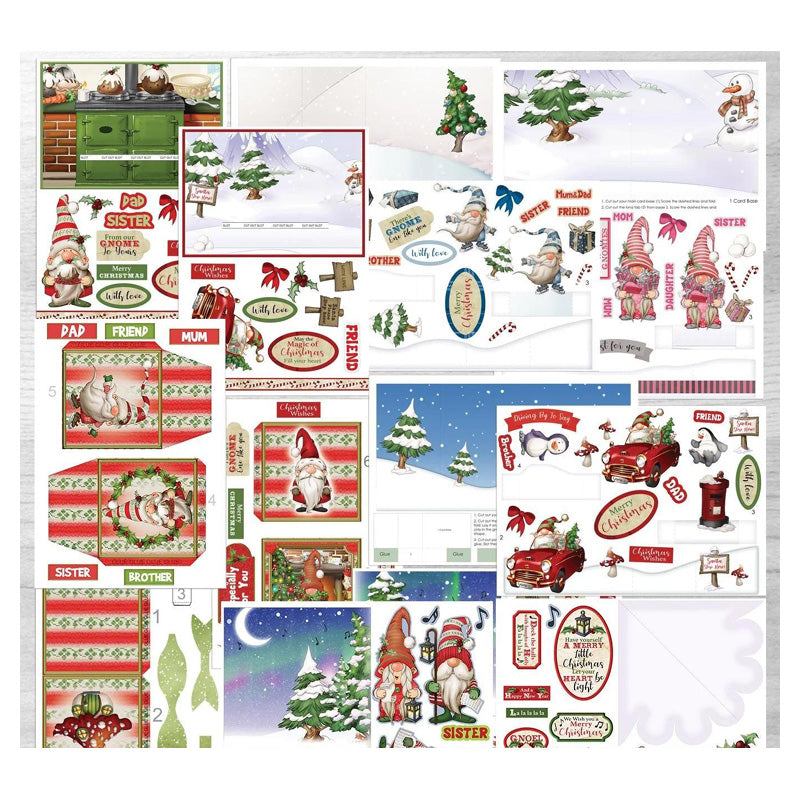 Debbi Moore Designs I'll Be Gnome For Christmas Dimensional Cardmaking Kit With Forever Code
