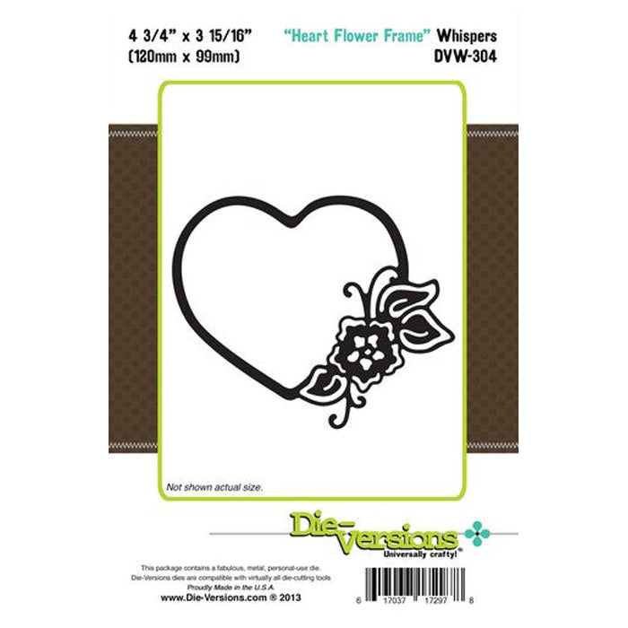 Die-Versions Whispers - Heart Flower Frame