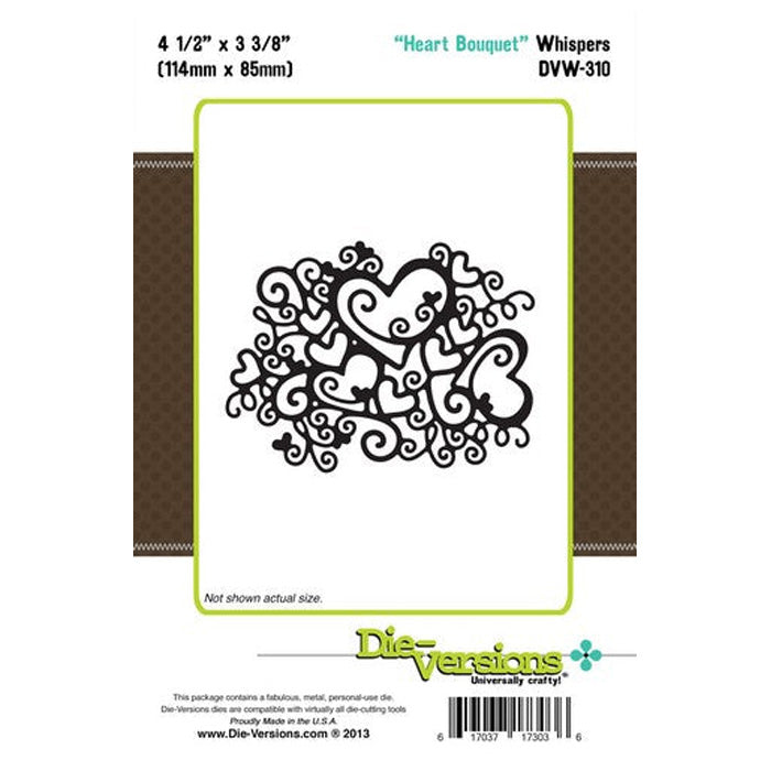 Die-Versions Whispers - Heart Bouquet