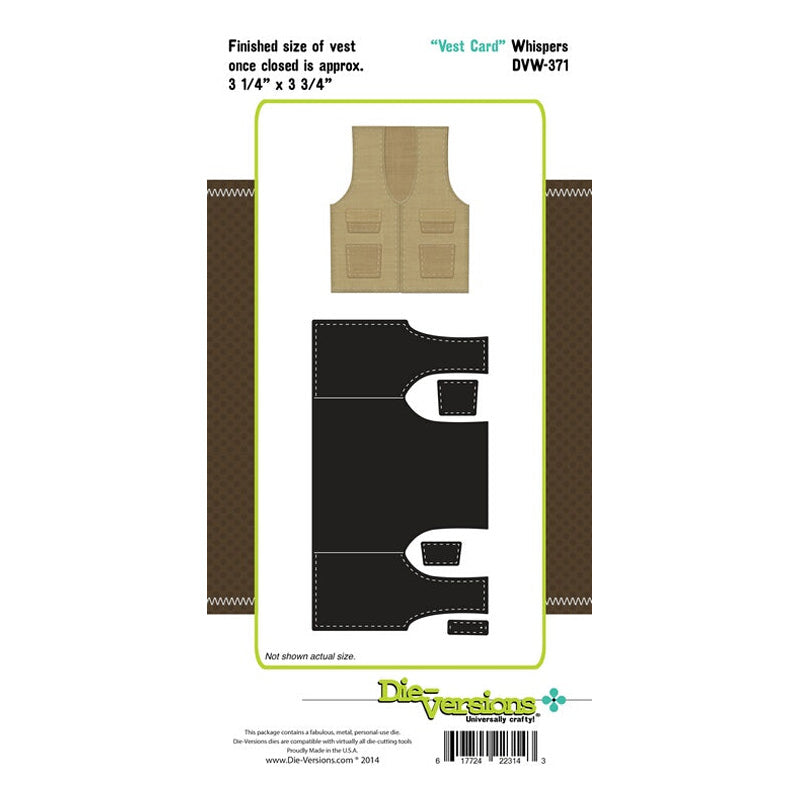 Die-Versions Whispers - Vest Card