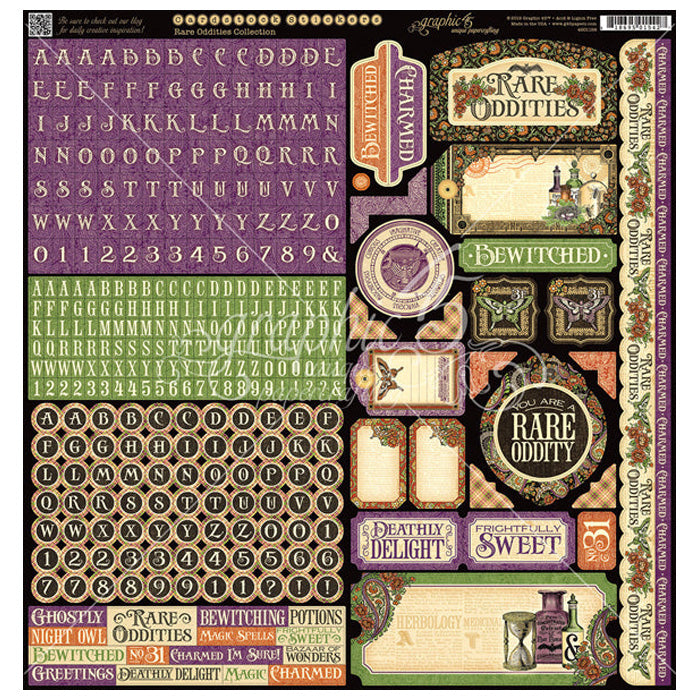 Graphic 45 Rare Oddities Sticker Singles