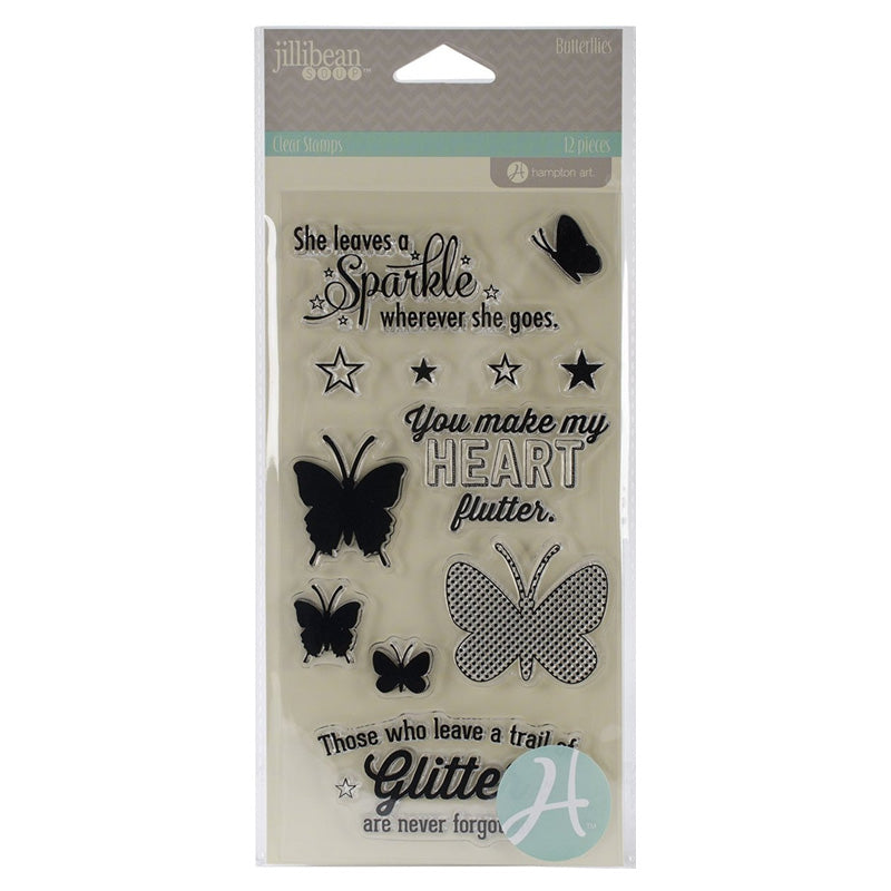 Hampton Art Stamp Jellibean Butterflies