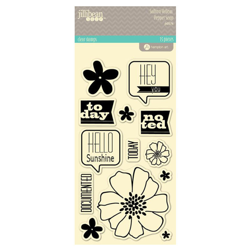 Hampton Art Saffron Yellow Large Stamp Set