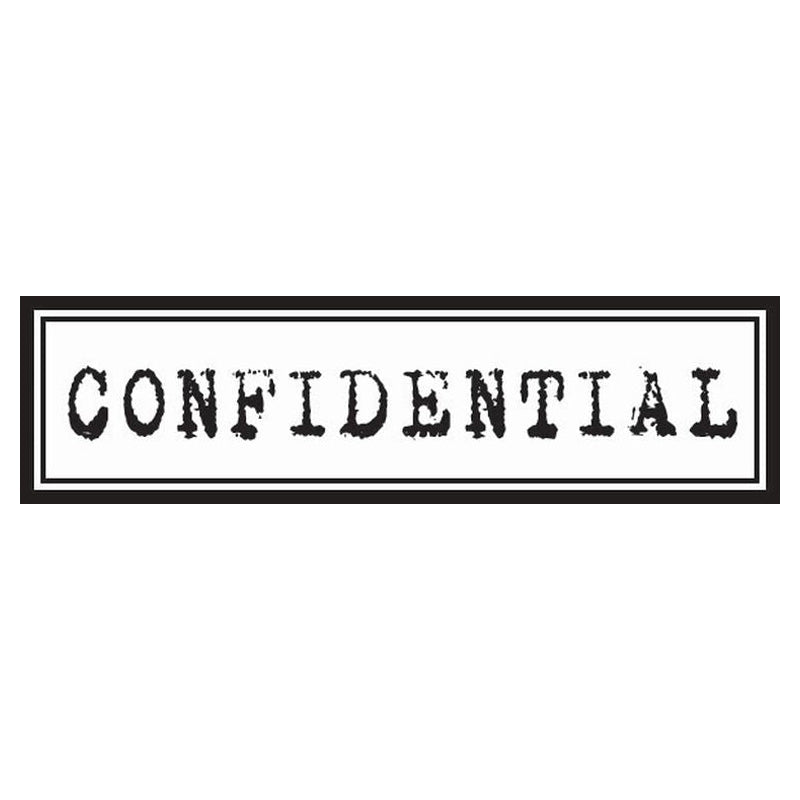 Hampton Art Wood Mounted Stamp 7g Confidential