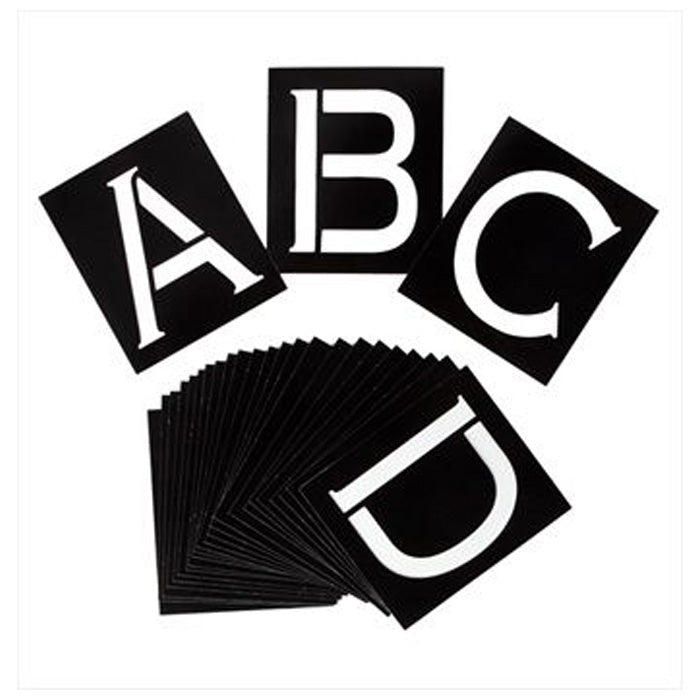 I Love to Create Stencil Modern Monogram 26 Pack