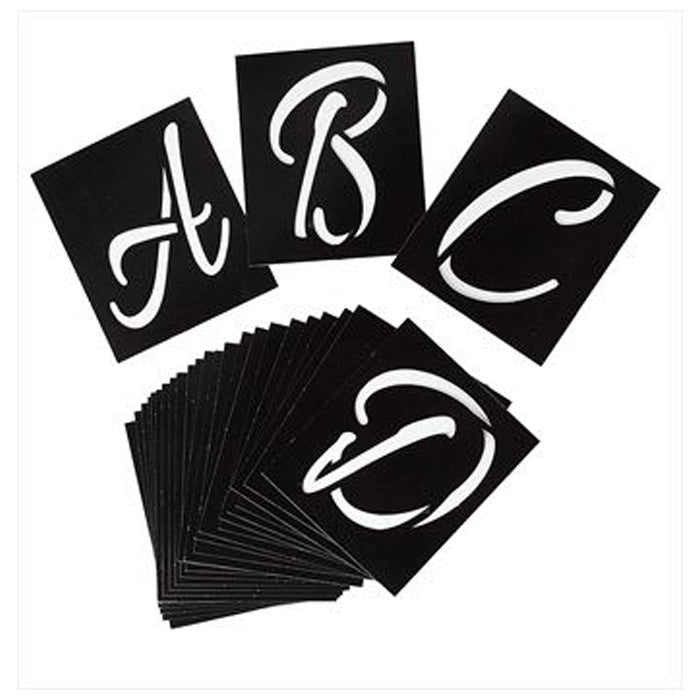 I Love to Create Stencil Whimsy Monogram 26 Pack