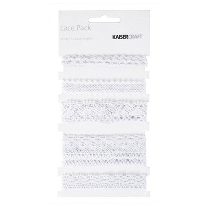 Kaisercraft Lace Pack - White