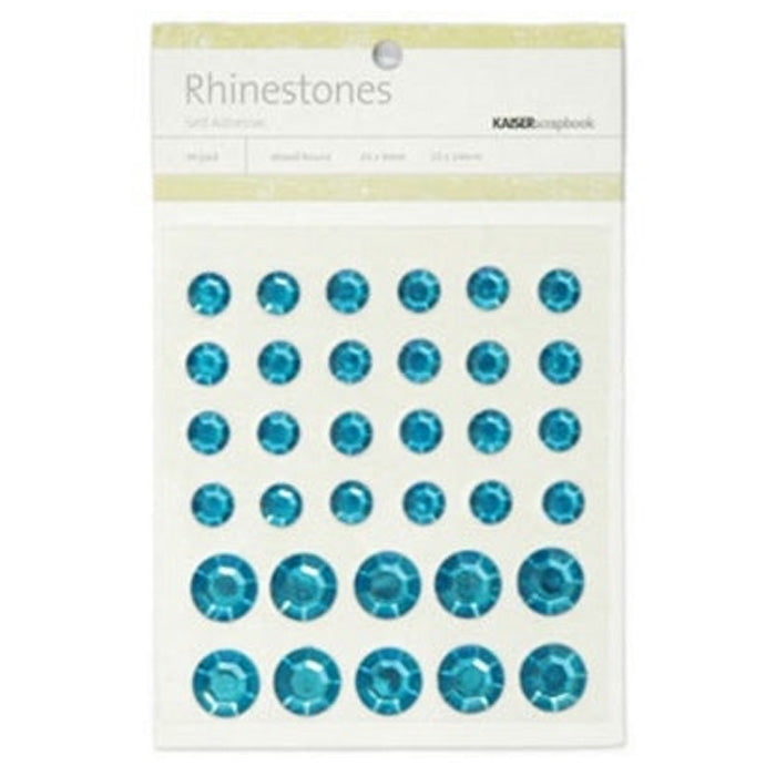Kaisercraft Mx Round Rhinestones - Blue