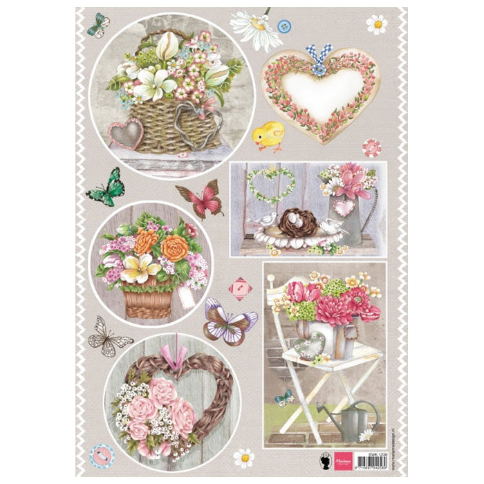 Marianne Design Country Style - Hearts Packs Of 10's