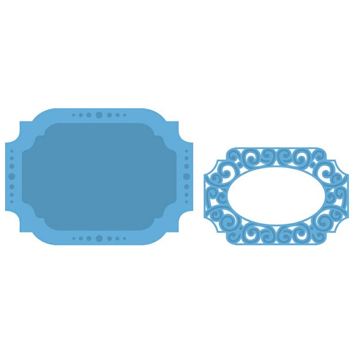 Marianne Design Oval Lable Stencil