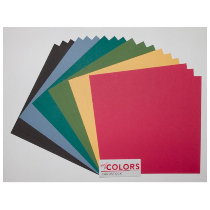 My Minds Eye 12x12 Cark Colours Cardstock Bundle 1 18 Pieces